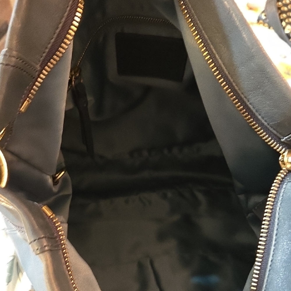 Coach Lyndsey Hampton Teal Leather - Picture 5 of 8